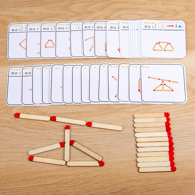 Montessori Matches Puzzles Gam - Board Game China ulasan dan harga